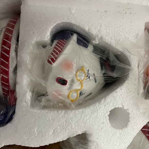 Vintage Dept 56 Storybook Collection Humpty Dumpty Nursery Rhyme Tea Set New - Picture 6 of 10